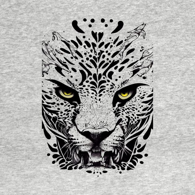 Cheetah Wild Animal Nature Illustration Art Tattoo by Cubebox